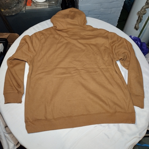 Smith's Workwear Easy Fit Clay Brown and Gray Sherpa-Bonded Thermal Knit Jacket - Picture 9 of 12